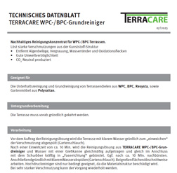 Technisches Datenblatt BPC-/WPC-Grundreiniger