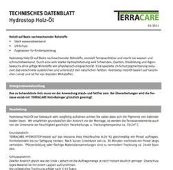 Technisches Datenblatt Hydrostop Holzöl